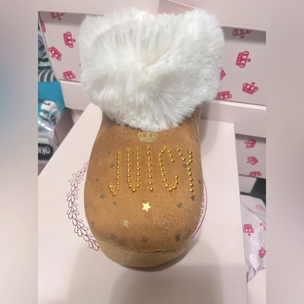 🔥🔥ON SALE ‼️ NWT Juicy By Juicy Couture Tulare Girls Bootie Slippers
